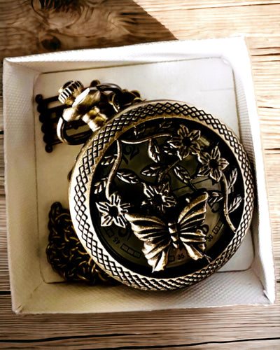 "Pillangó Elegancia" Zsebóra személyre szabható gravírozással