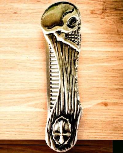 Mystic Skull Comb - prémium fésű, gravírozással személyre szabható