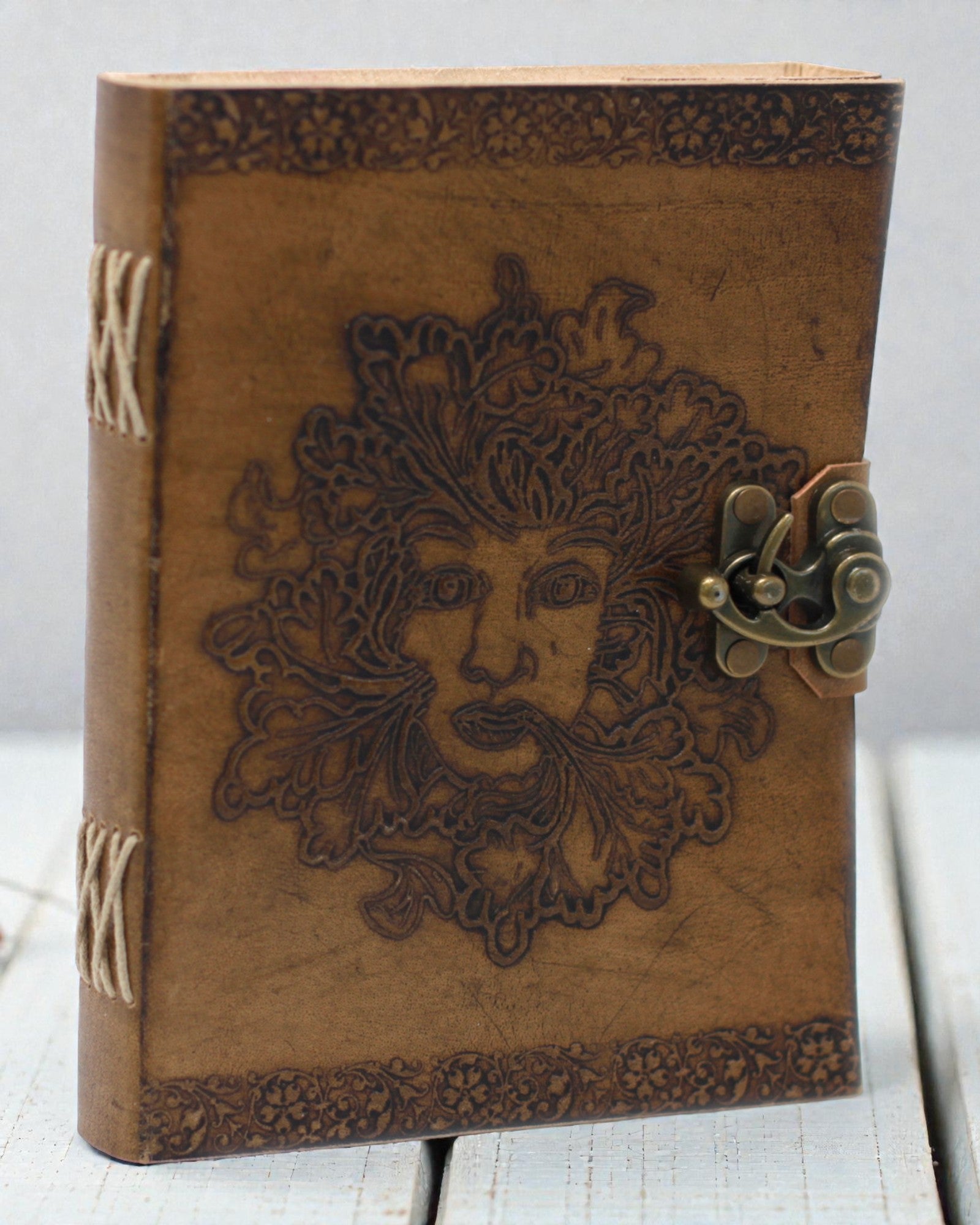 Bőr Greenman jegyzetfüzet (20x15 cm)