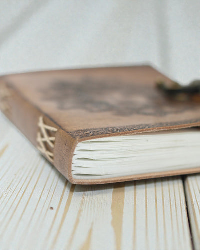 Bőr Greenman jegyzetfüzet (20x15 cm)