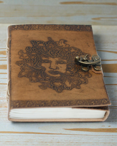 Bőr Greenman jegyzetfüzet (20x15 cm)