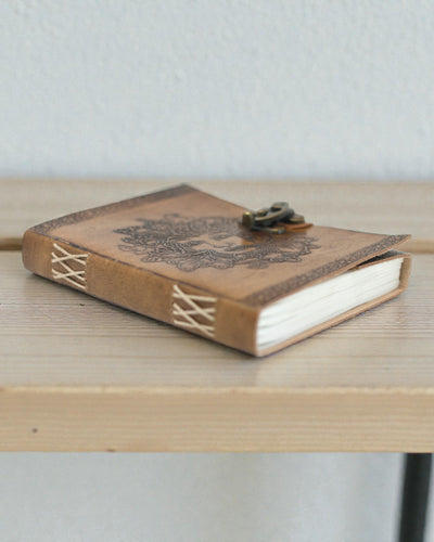 Bőr Greenman jegyzetfüzet (20x15 cm)