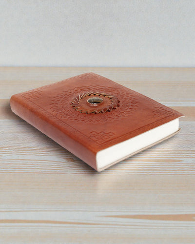 Aureum Vision – Skórzany Notatnik z Tygrysim Okiem