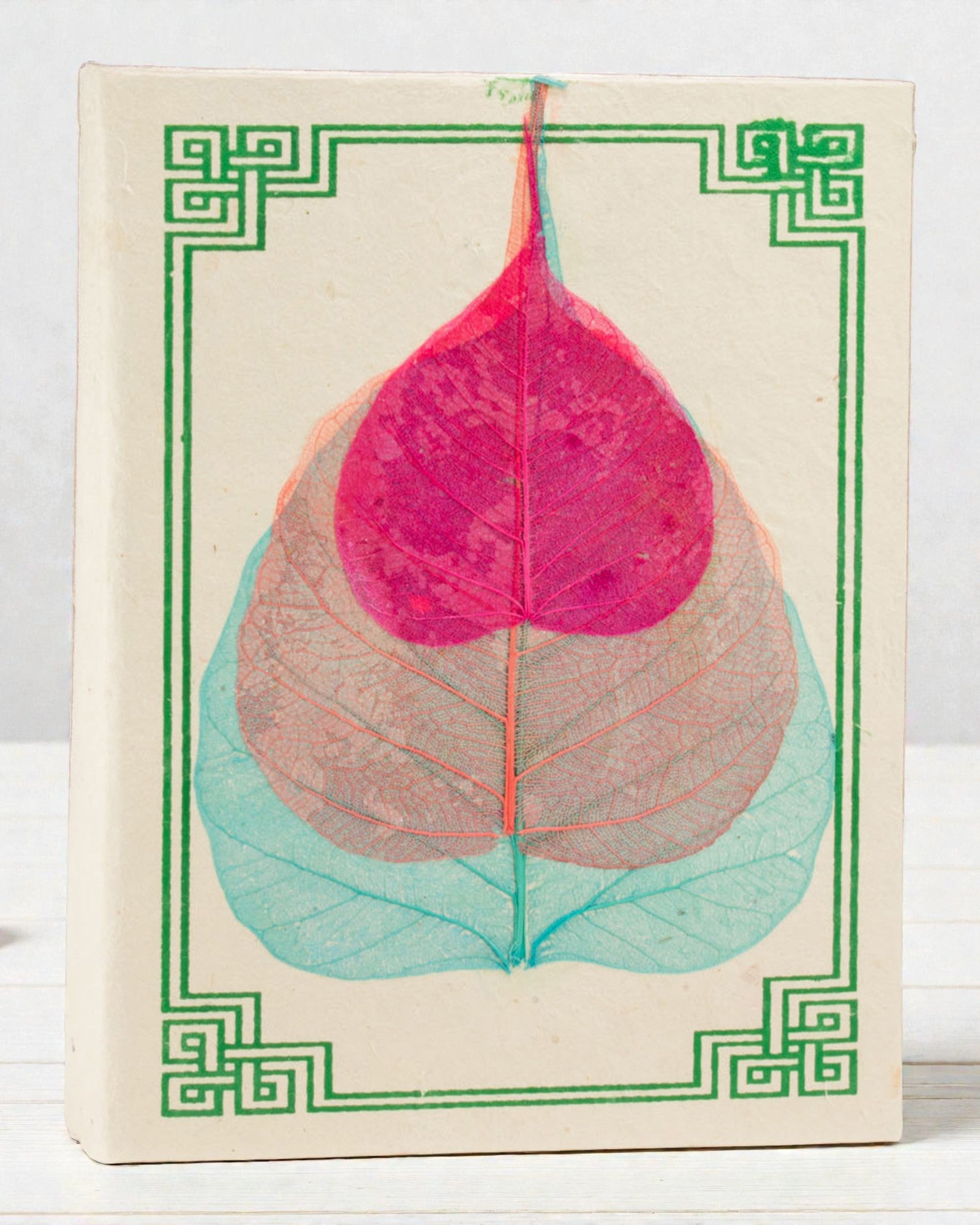 Średni Notatnik Lokta Liście Bodhi (15 x 12 cm) – 45 kartek (mix wzorów)