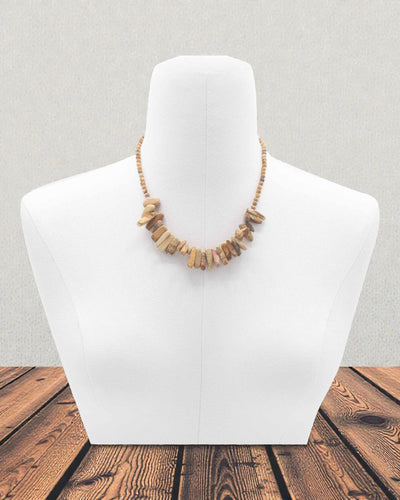 Ziemska Opowieść – Naszyjnik z Długich Kamieni z Jaspisu Obrazkowego