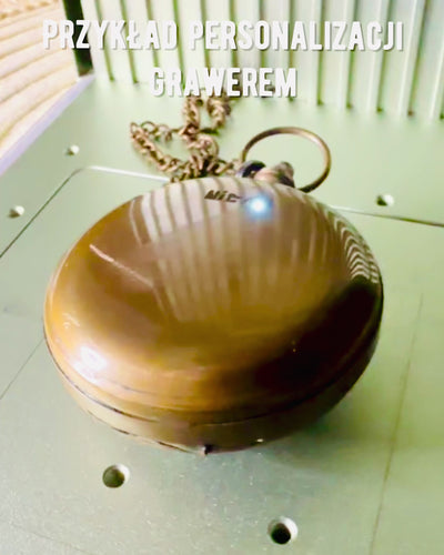 Utazó Navigációs Iránytű gravírozással, személyre szabás – Indiai Kézművesek Kézműves Terméke