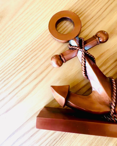 Dekoratív alumínium horgony - Elegáns dekoráció gravírozási lehetőséggel - 3 színváltozat