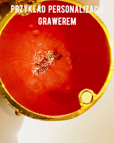 Fabergé Mennybéli Tojás – Zománcozott Ékszertartó - égkék színben. Személyre szabás gravírozással