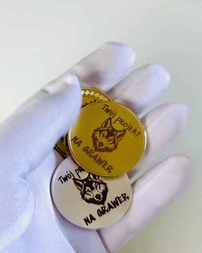 Üres Érme Kihívásokkal Személyre Szabható Gravírozással – Gyűjtői, 40mm, négy modell