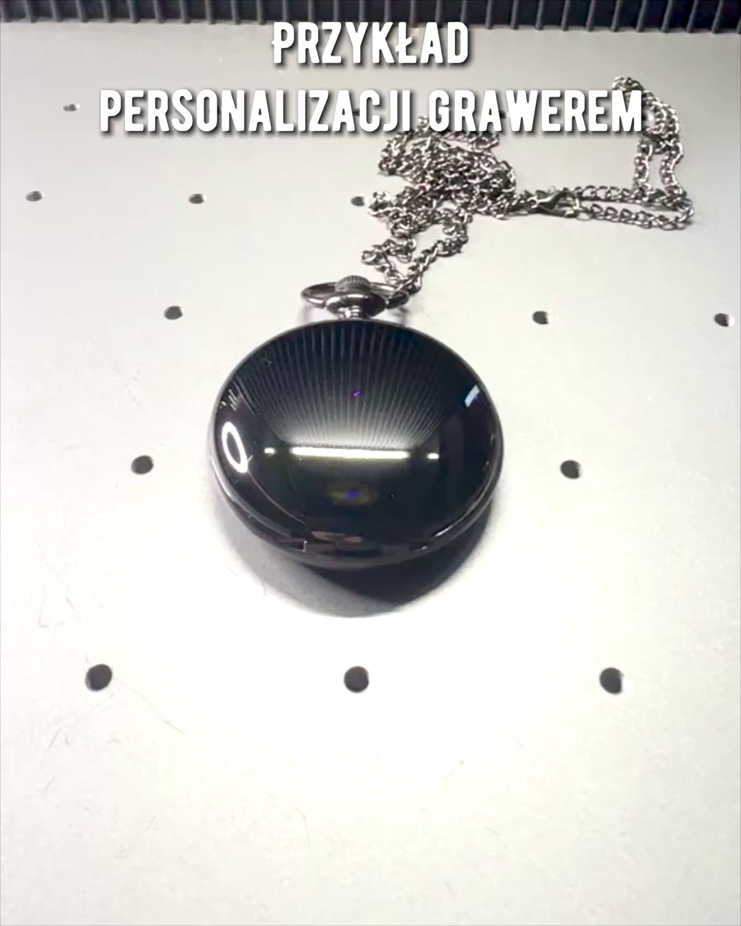 "Navigator" zsebóra stílusú iránytű - Sötét fém szín