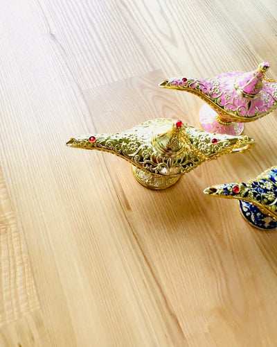 Aladdin Varázslámpája Gravírozási Lehetőséggel - Klasszikus Arany Változat, átszőtt