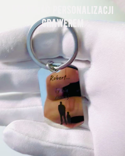 Rozsdamentes Acél Katonai ID "Dog Tag" – Személyre Szabott Gravírozás