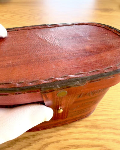 Távcső bőrtokkal Victorian's Eye, 11 cm Sárgaréz, Kézzel díszített, személyre szabás gravírozással ajándékba