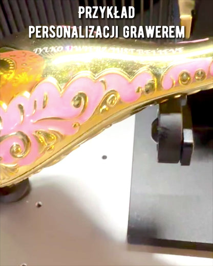 Aladdin Varázslámpája Gravírozási Lehetőséggel - Sötétkék Arannyal Átszőtt Változat