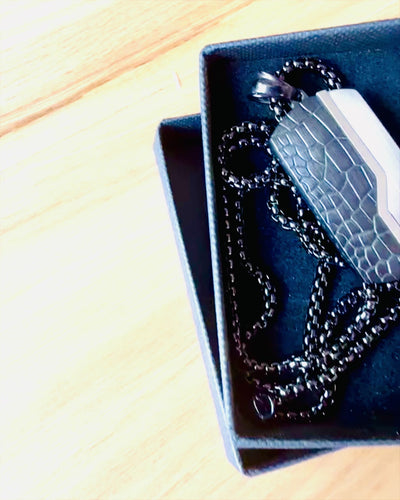 Férfi nyaklánc Dog Tag „SteelVision” – rozsdamentes acél, 15 változat, személyre szabható gravírozással