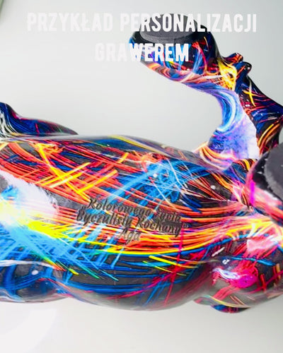 Dekoratív "BullArt" Bika Szobor – Egyedi Művészet Gravírozási Lehetőséggel - 4 színváltozatban, személyre szabott ajándékként