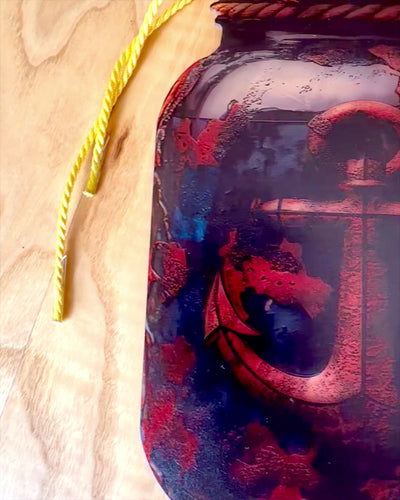 Morski Wisior Kotwica w Słoiku zawieszka dekoracyjna, możliwość personalizacji grawerem