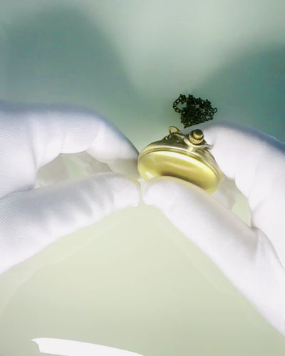 Személyre szabható vintage stílusú zsebóra - matt arany