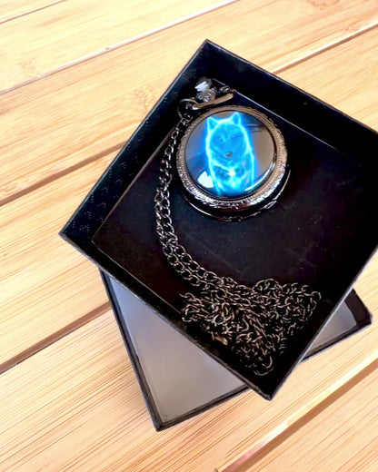 Lunar Wolf Zsebóra – Holdfarkas Óra, személyre szabható gravírozással ajándékba