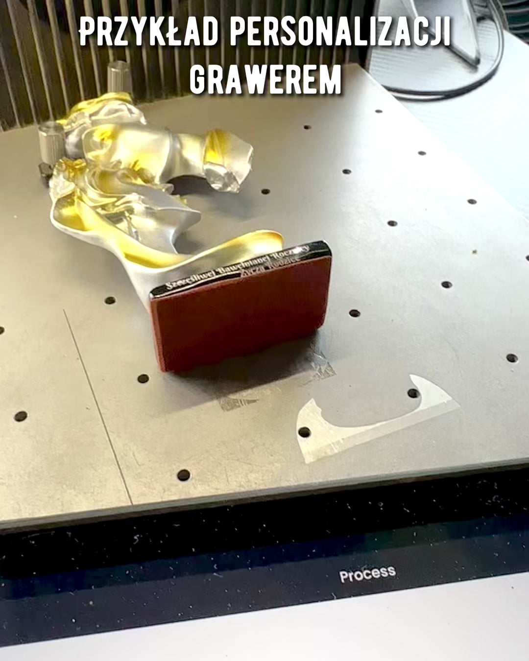 Figurka "Elegancja w Kamieniu" kolor srebrny  - Dekoracyjna z Opcją Grawerowania, 2 wymiary do wyboru