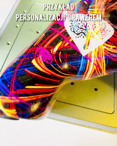 Kalejdoskop Szív – Kézzel Készített Gyanta Dísz Gravírozási Lehetőséggel