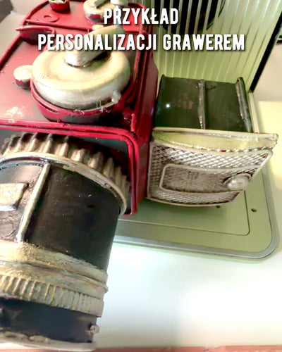 Dekoratív "Retro Kamera Keystone" Figura Gravírozási Lehetőséggel