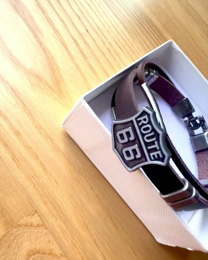 Bransoletka Podróżnika Route 66 - możliwość personalizacji grawerem