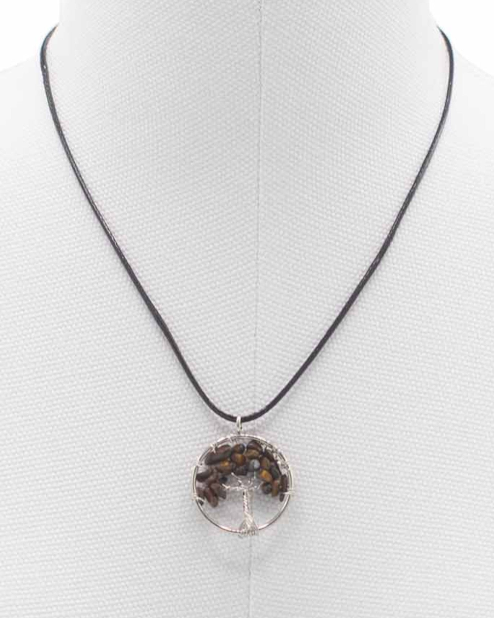 Életfa nyaklánc Védelem és Magabiztosság – Tigrisszem